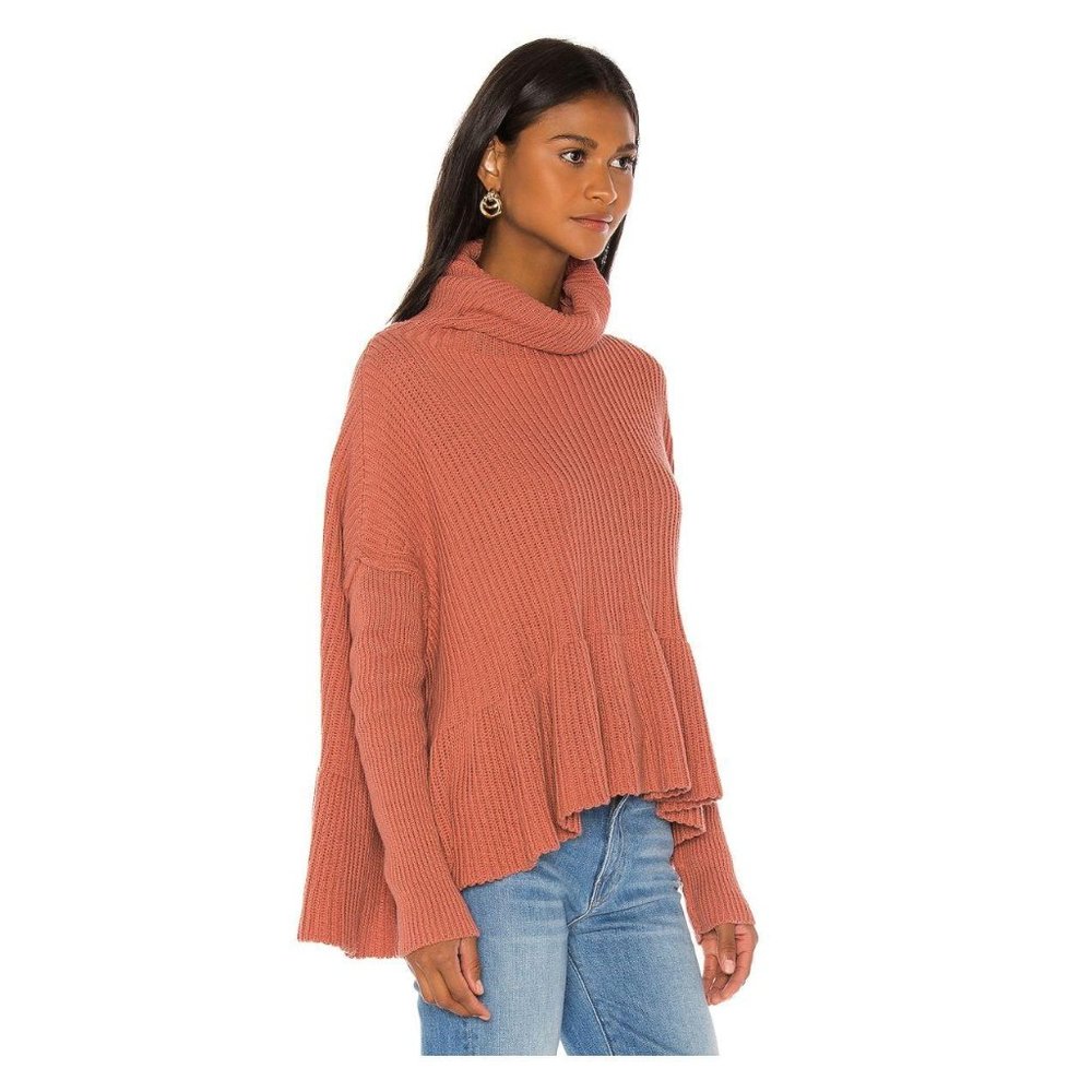 NWOT FREE PEOPLE Layer Cake Sweater in Rose